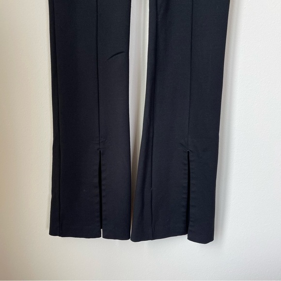 & Other Stories Black Pull On Bootcut Flare Slit Legging Pants Size 4 - Picture 3 of 12
